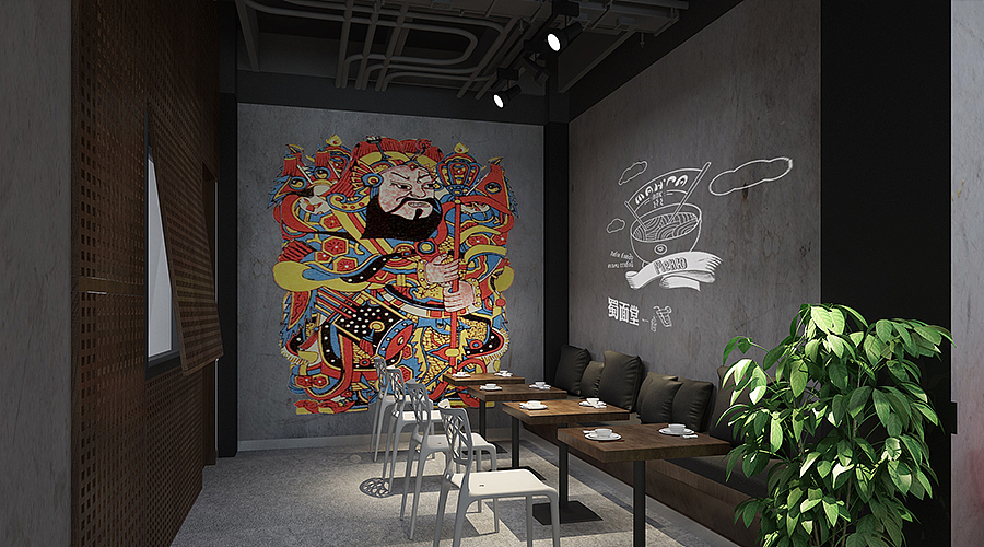 蜀面堂店面设计（图ZNjc5NzA4MTY=） - 家装设计 - 站酷设计师张楠80原创素材 - 站酷ZCOOL