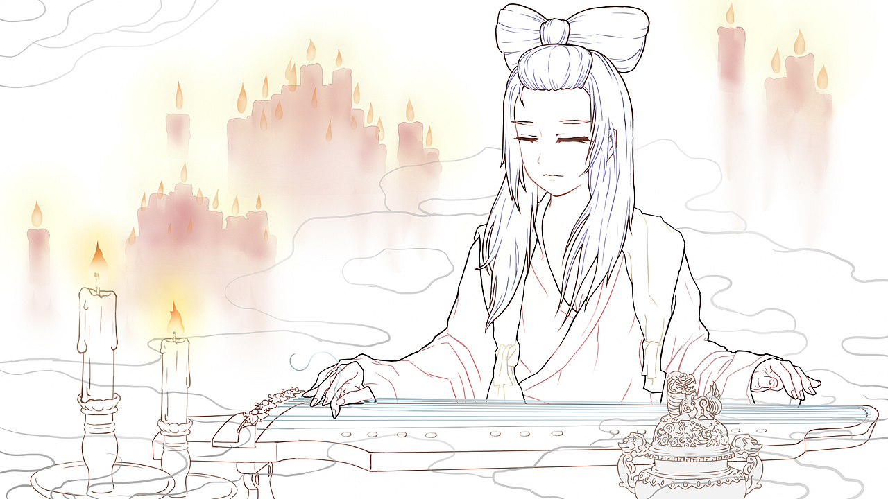 练习|国风X二次元（图ZOTQxMTYxNzY=） - 创作习作 - 站酷设计师wind译原创素材 - 站酷ZCOOL