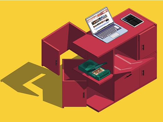 2.5D柜子（個(gè)人主頁-ZNTAxMzE1NzY=） - 藝術(shù)插畫 - 站酷設(shè)計(jì)師Uoreh原創(chuàng)素材 - 站酷ZCOOL