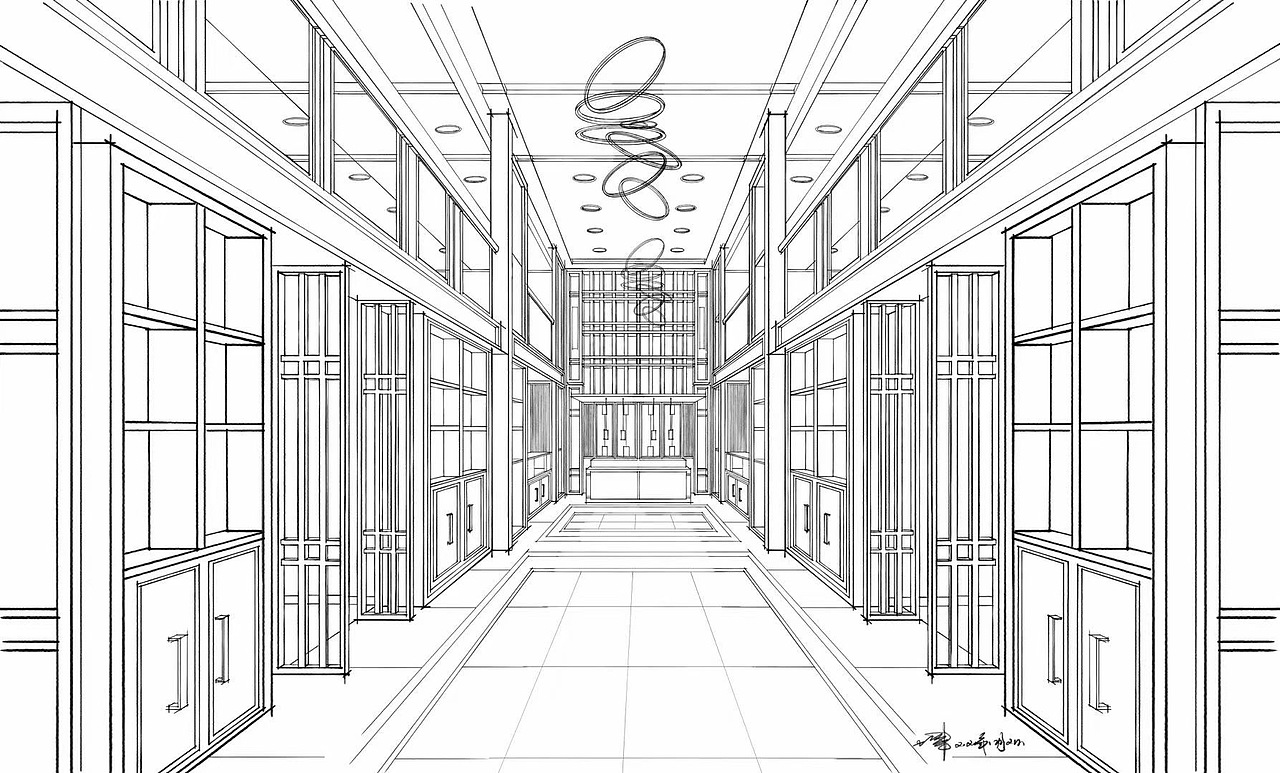 纯粹室内手绘作品欣赏