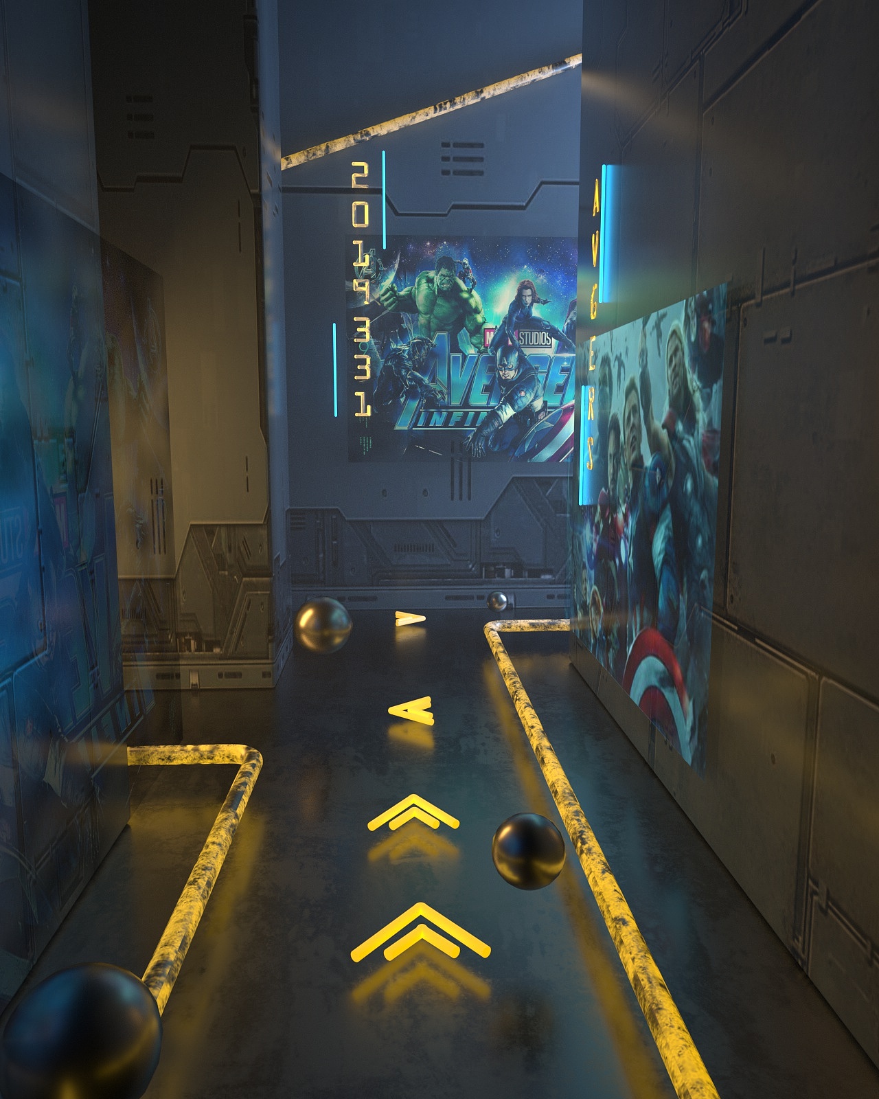 C4D - OC科幻电影体验馆场景（图ZMTUyMzUxMTcy） - 创作习作 - 站酷设计师王鹏666666原创素材 - 站酷ZCOOL