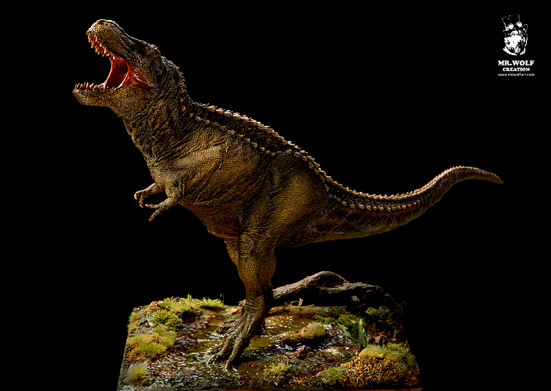 TYRANNOSAURUS（暗夜之狼全手涂高端GK定制作品）（图ZMTIyMDU2Njcy） - 绘画 - 站酷设计师暗夜之狼原创素材 - 站酷ZCOOL