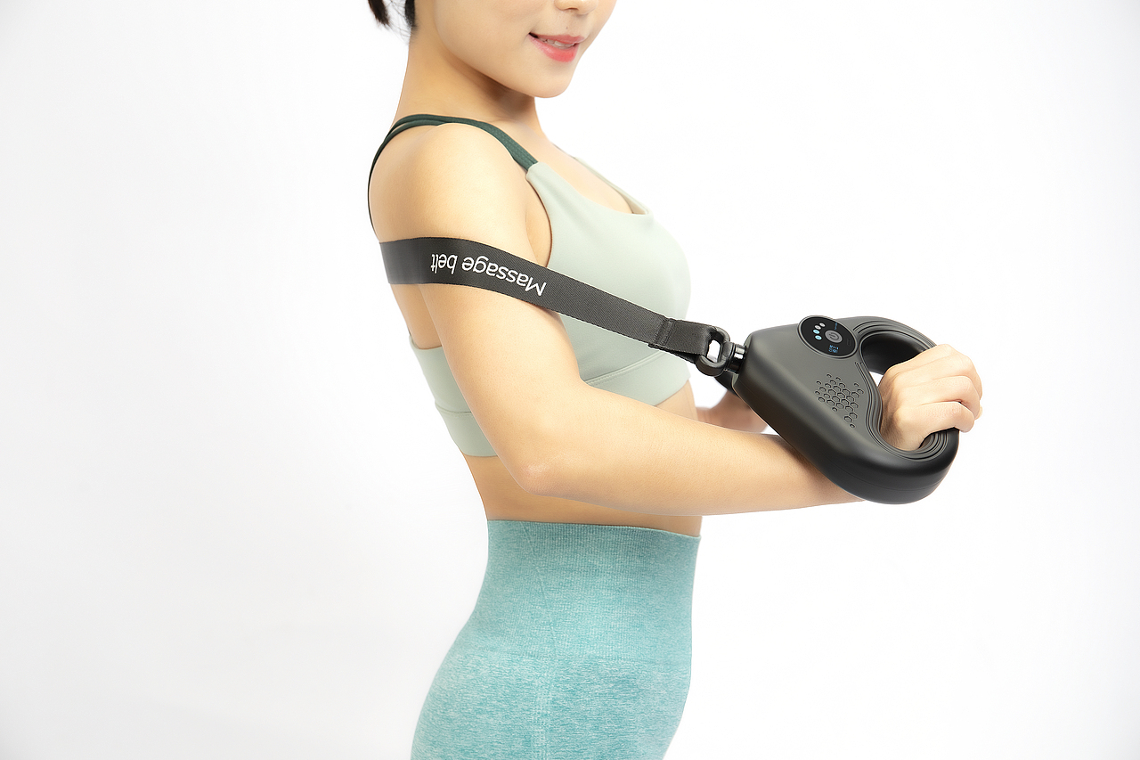 筋膜枪产品拍摄,素人模特打造,白底怎么拍