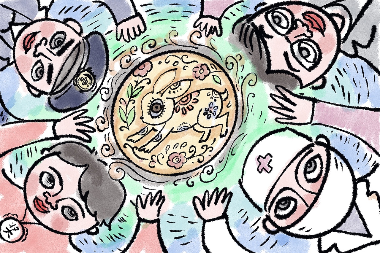 笔下寄相思 满是故乡情 当空洒银玉（图ZMjcxMzM3NDI4） - 艺术插画 - 站酷设计师雪彬插画原创素材 - 站酷ZCOOL