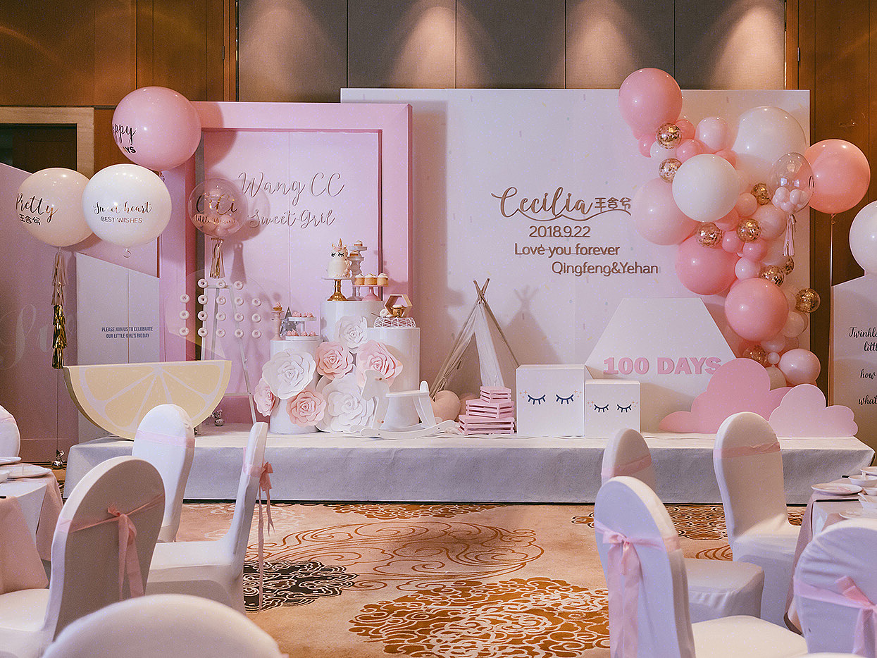 女宝经典周岁背景