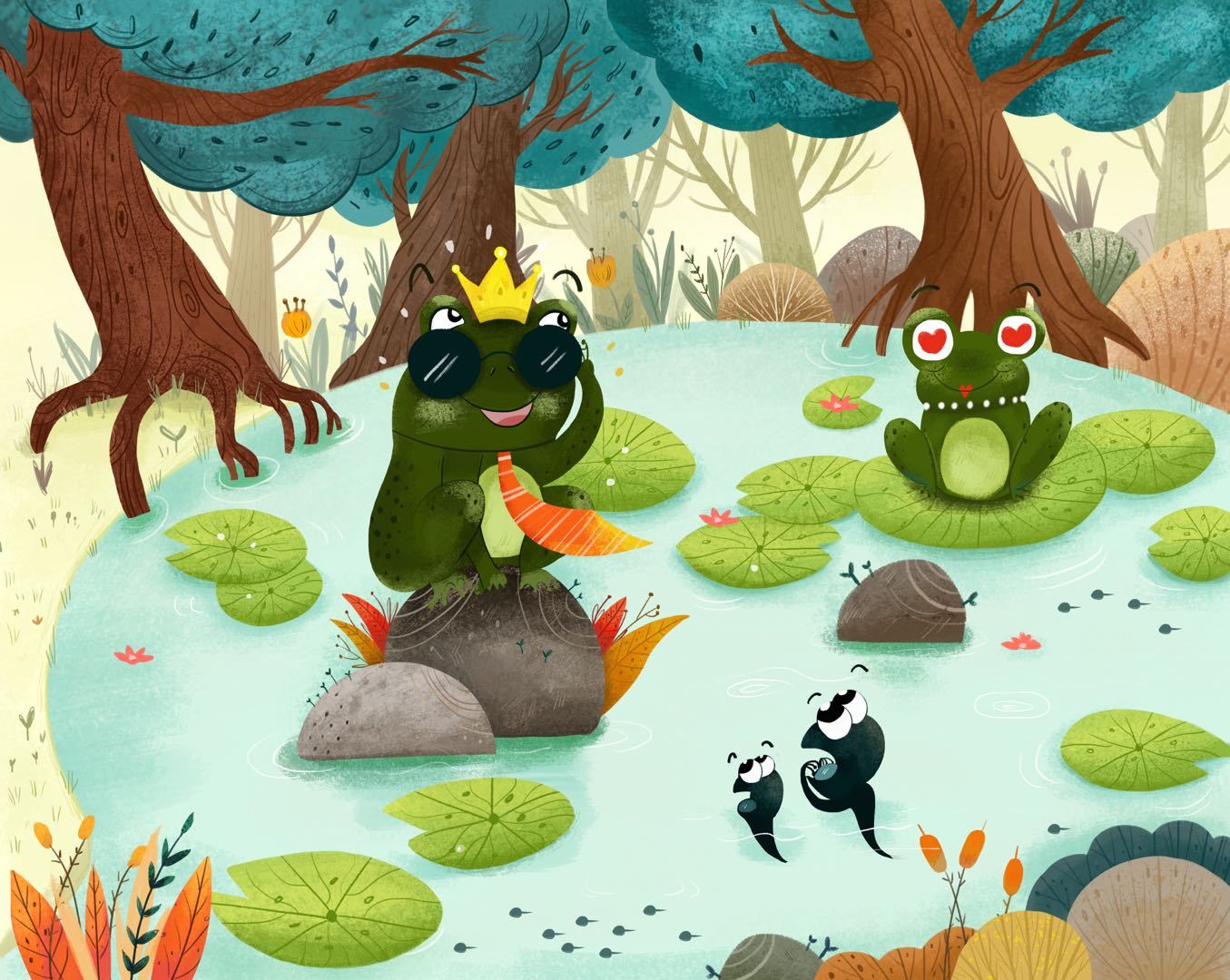 青蛙王子|插画|儿童插画|琦贝儿 - 原创作品 - 站酷 (zcool)
