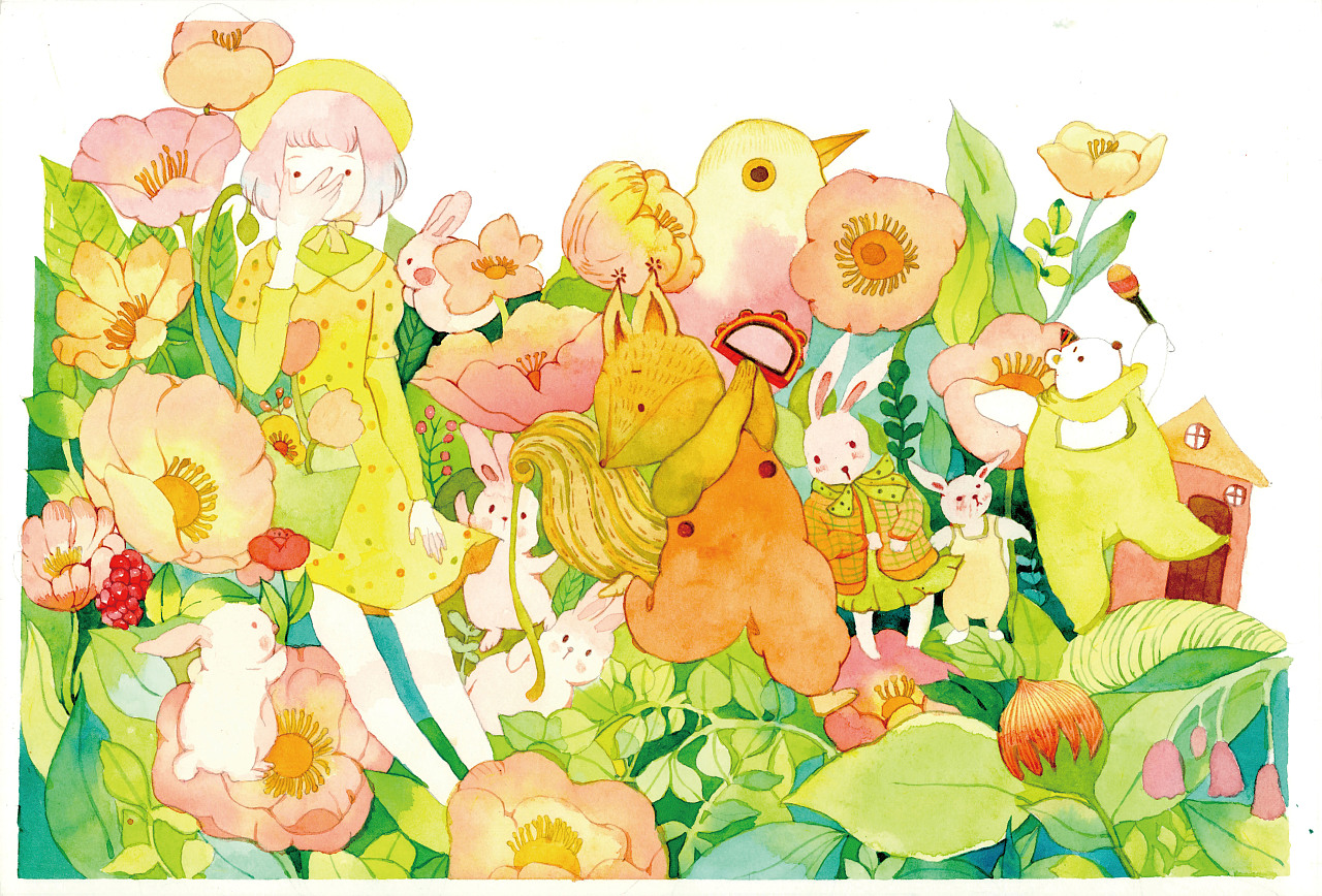 春日序曲|插画|商业插画|卡桑是夏天控 - 原创作品 - 站酷 (zcool)