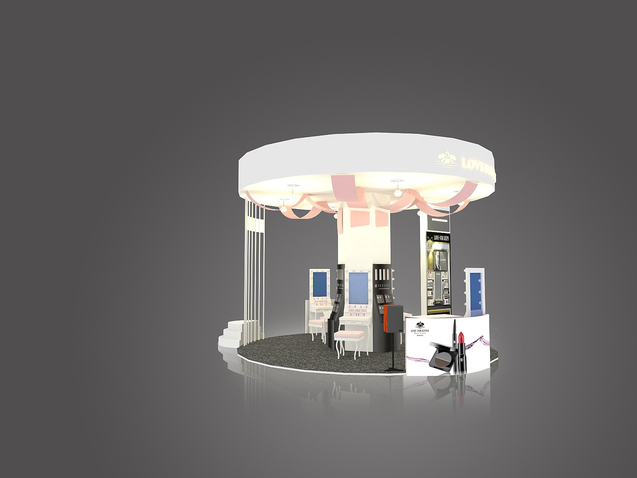 商场/活动的展台3d模型杭州|ui设计师panphy