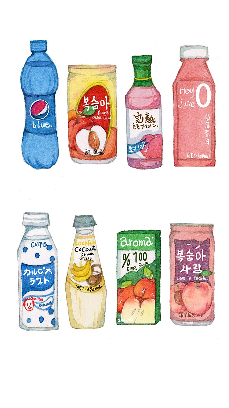 咕噜咕噜喝饮料（图ZOTk2NjM3MDA=） - 商业插画 - 站酷设计师邬老大55原创素材 - 站酷ZCOOL