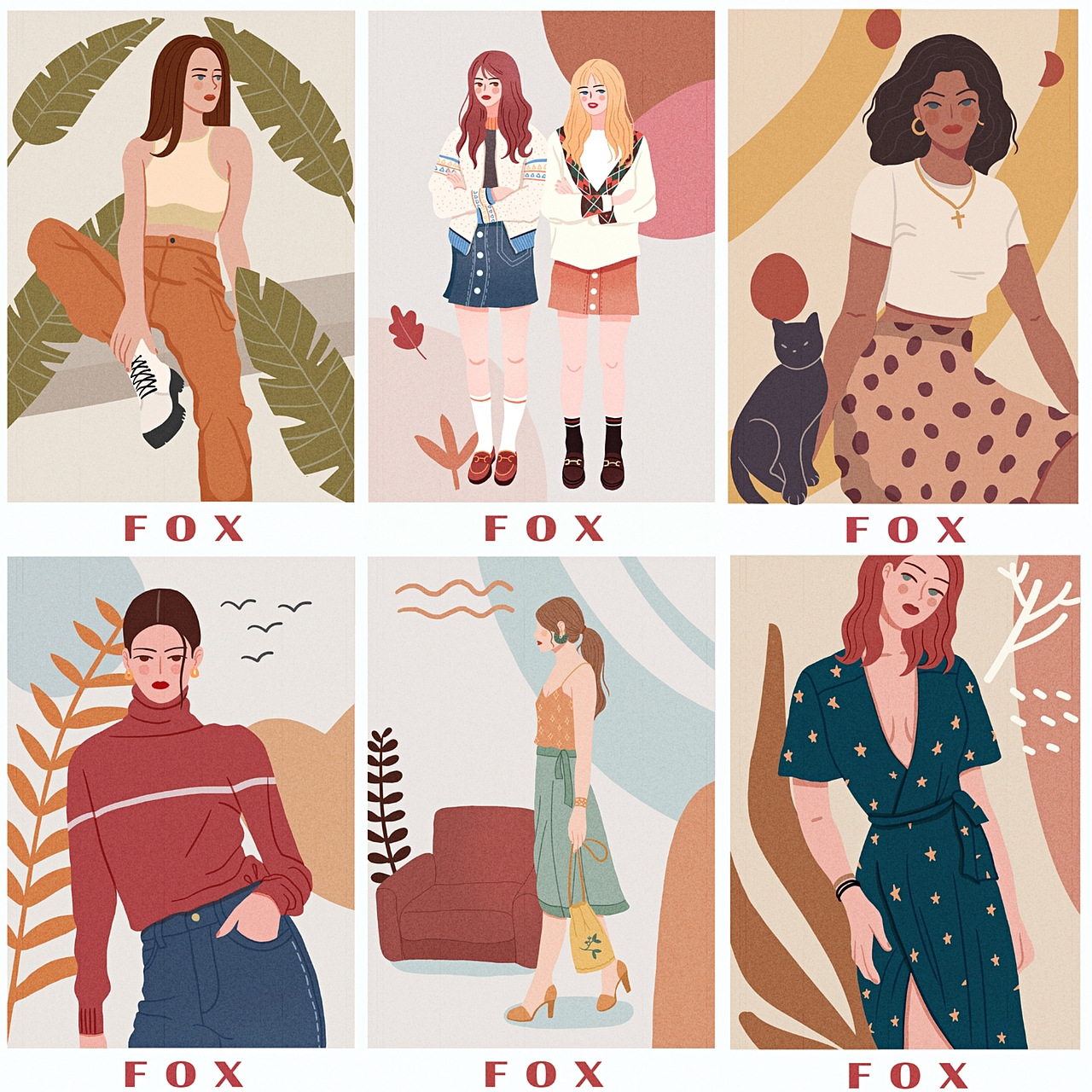 『时尚插画练习』