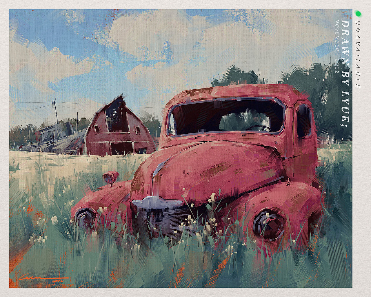 iPad风景插画合集（2022.11）（图ZMzIyNTEzODY4） - 艺术插画 - 站酷设计师厘鱼Lyue原创素材 - 站酷ZCOOL