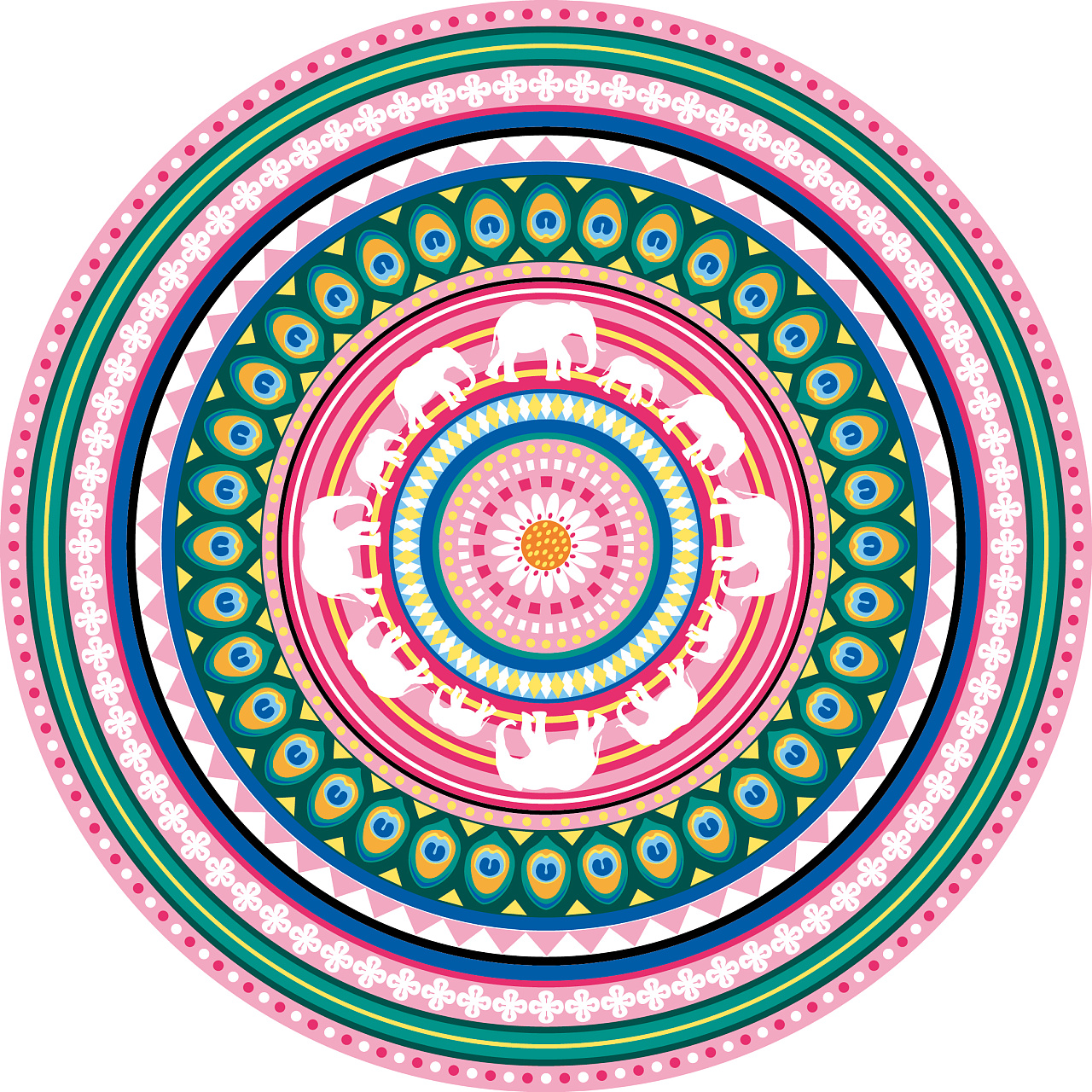 傣族|平面|图案|senorita_vicky - 原创作品 - 站酷