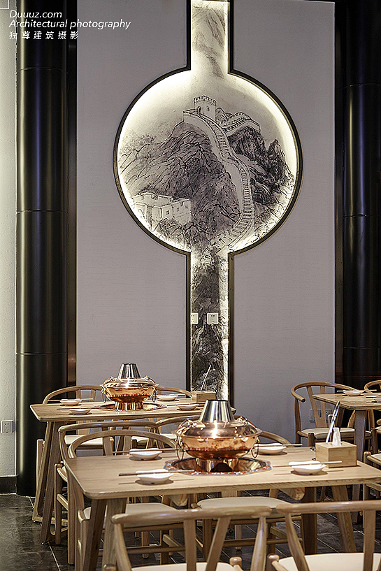 独尊建筑摄影：餐饮空间传统老北京火锅