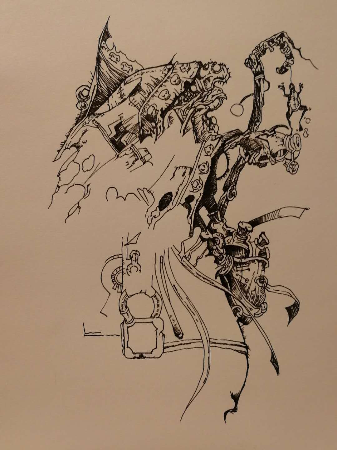 十二生肖之蛊巫鸡（图ZMTMwODM2MjIw） - 创作习作 - 站酷设计师白夜说书人原创素材 - 站酷ZCOOL