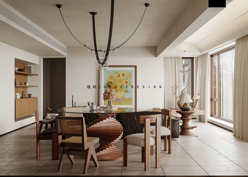 原创设计案例｜中古侘寂（图ZMzMzODA0Mzg4） - 家装设计 - 站酷设计师瑾祎设计原创素材 - 站酷ZCOOL