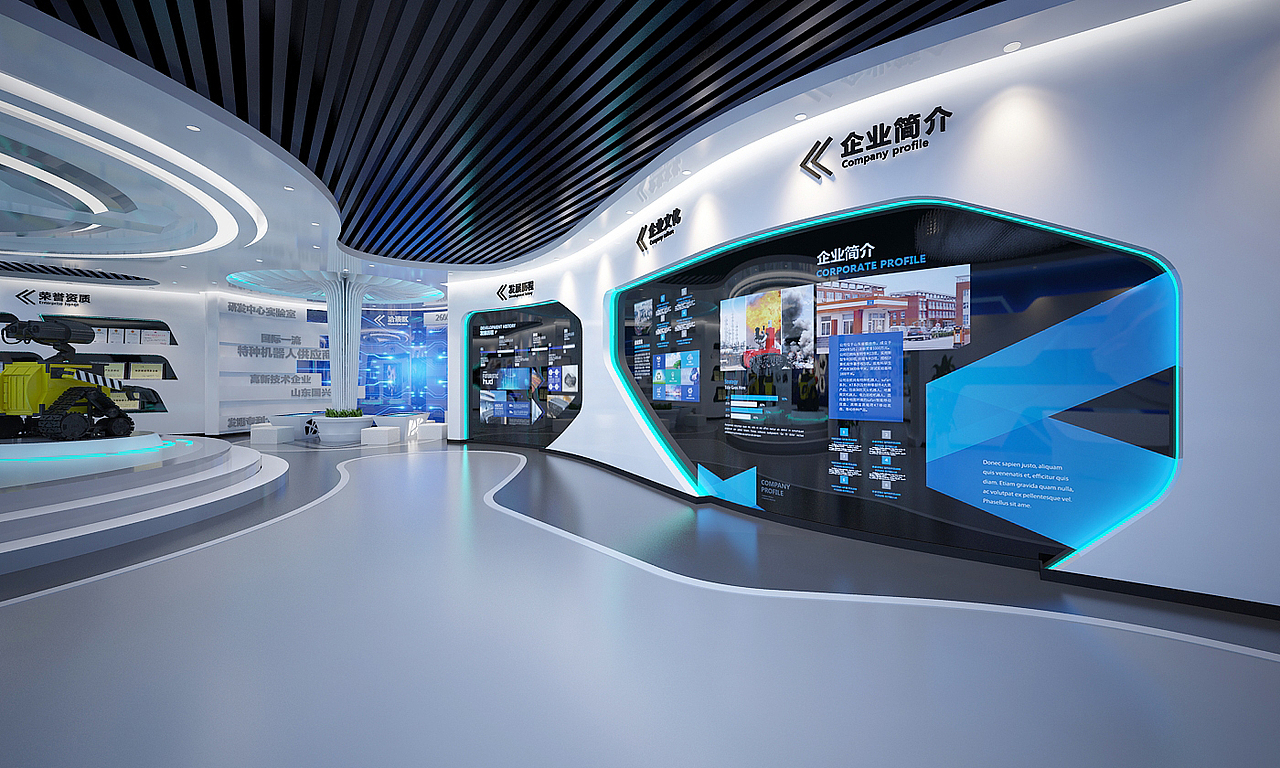 企业展厅设计（图ZMTUwOTMwMDIw） - 其他三维 - 站酷设计师盈美创意原创素材 - 站酷ZCOOL