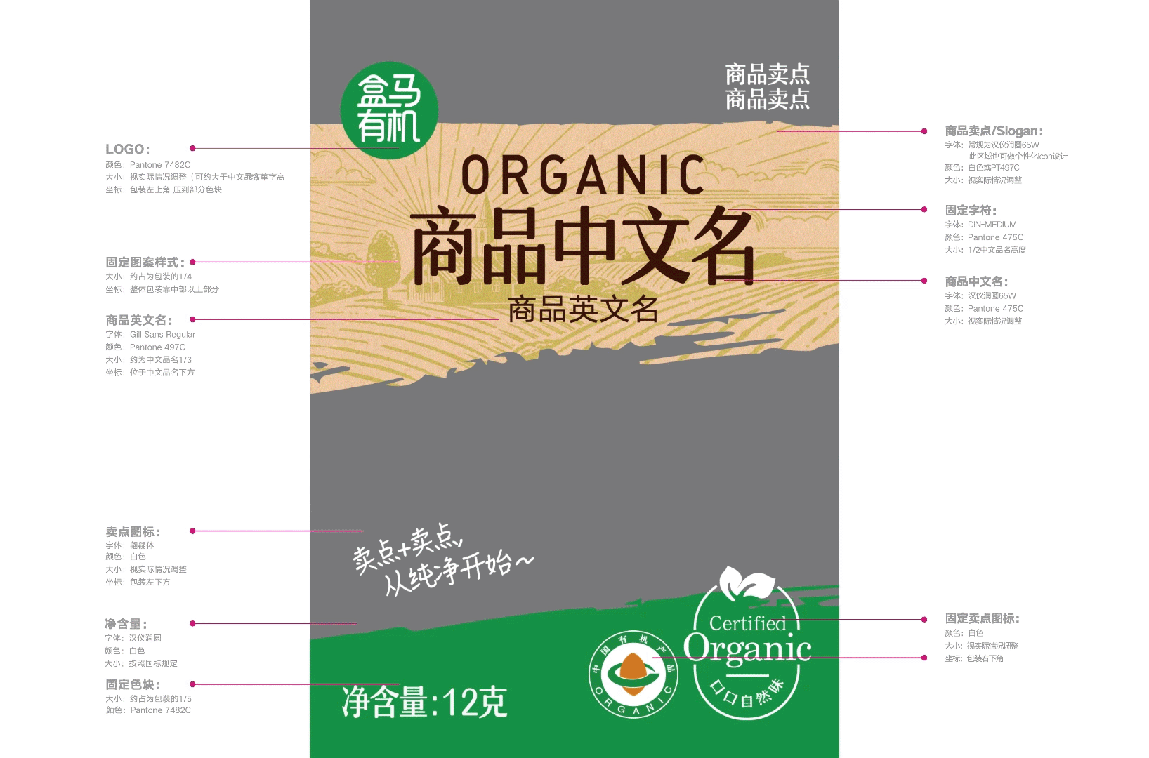 盒马商品设计-盒马有机（图ZMzYxMTI1ODA0） - 包装 - 站酷设计师BDL志在智由原创素材 - 站酷ZCOOL