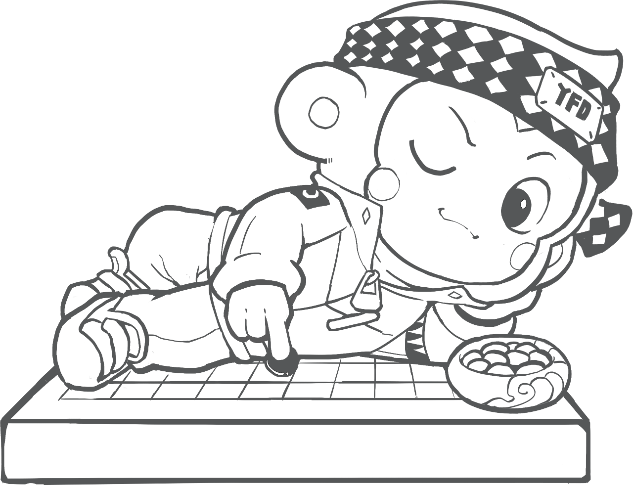 国潮系列小猿手办之围棋小猿、古琴小猿