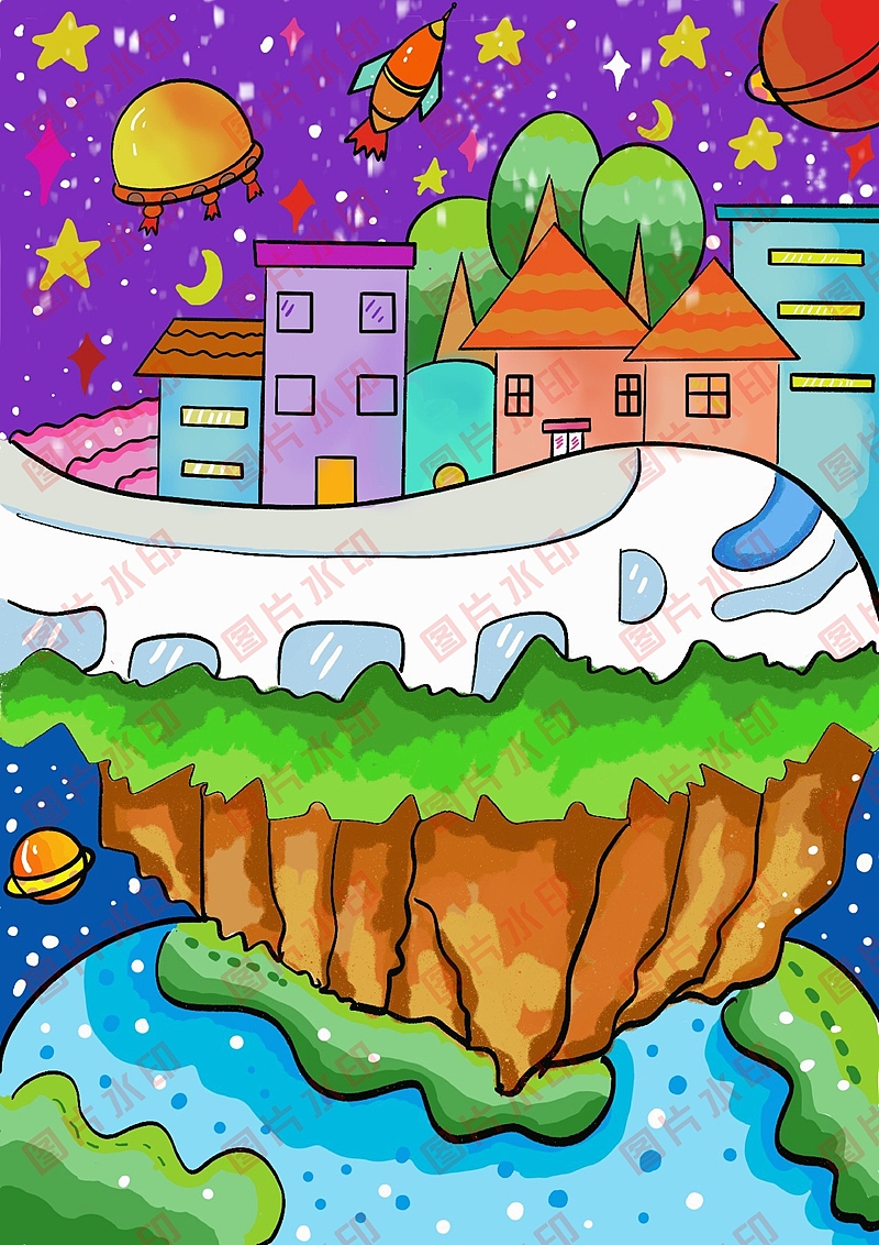 学生电脑绘画绘图作品信息素养活动作品制作设计2410