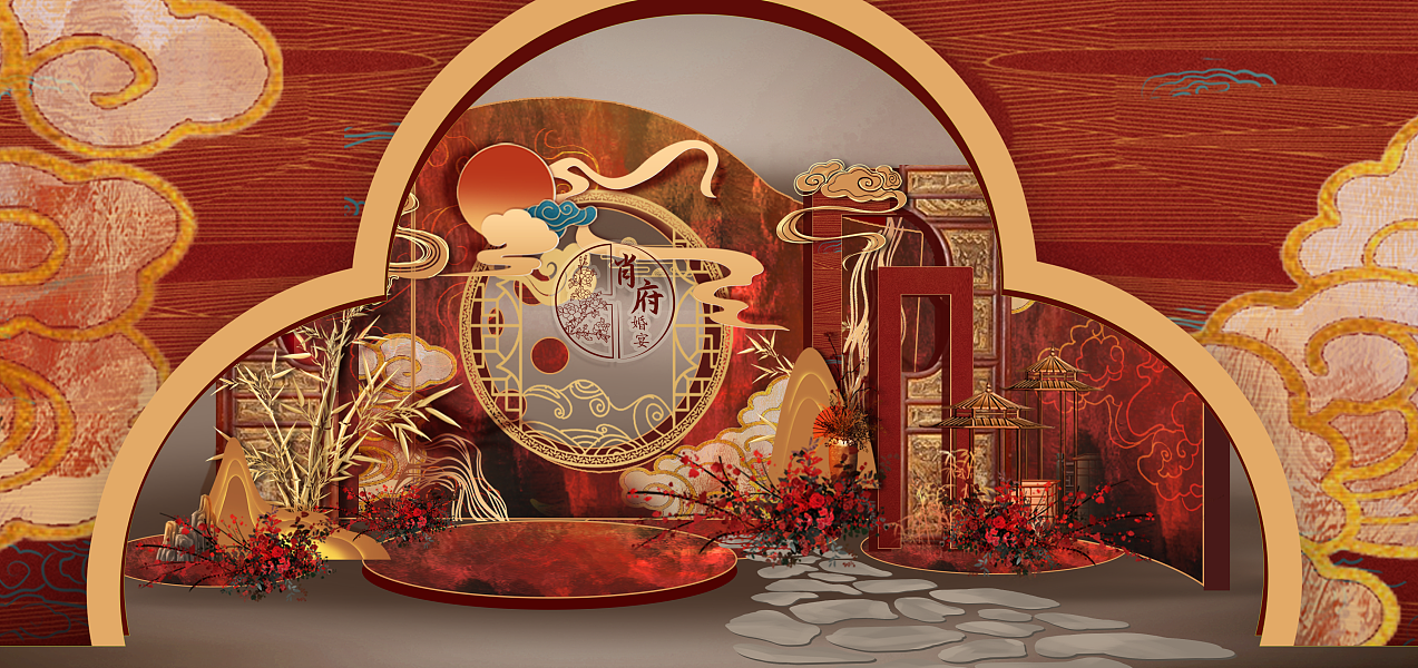 【部分婚礼作品】-奢华中式风（图ZMzA3NzA5MzY0） - 其他平面 - 站酷设计师万事大纪女士原创素材 - 站酷ZCOOL