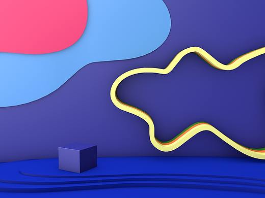 C4D 海报背景3