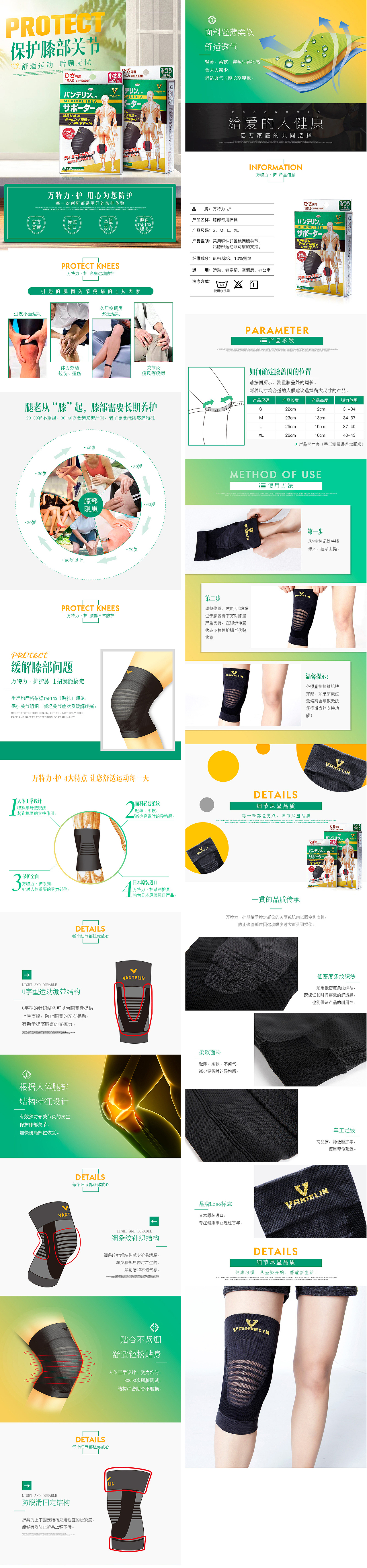 护具类 详情页 合集 护膝 护腰 护肘 护腕（图ZODM4NTYxNjA=） - 电商 - 站酷设计师快看_有妖怪原创素材 - 站酷ZCOOL