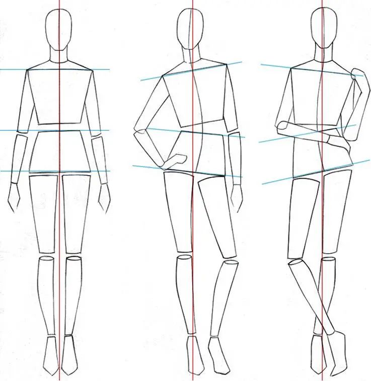 当人直立的时候,肩线和骨盆线是相互平行的,但当全身重量落在一只脚上