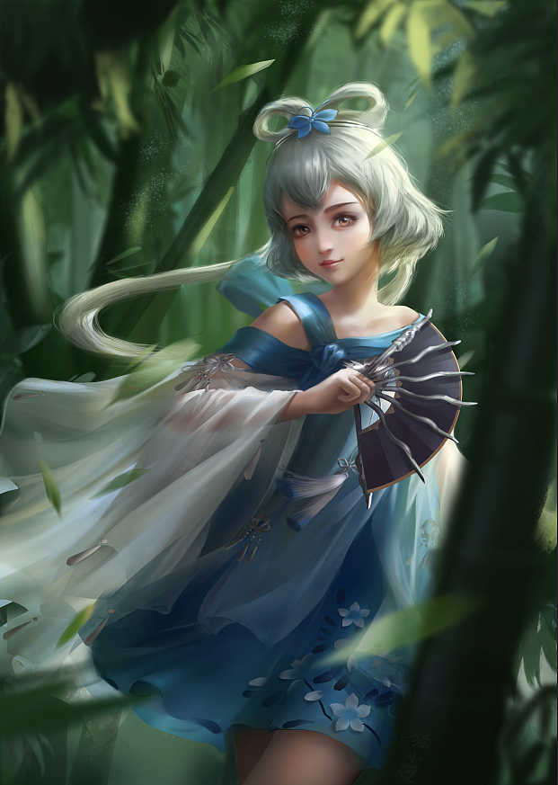 半青少女洛天依（图ZODczNjY4NDA=） - 商业插画 - 站酷设计师猫小楚原创素材 - 站酷ZCOOL