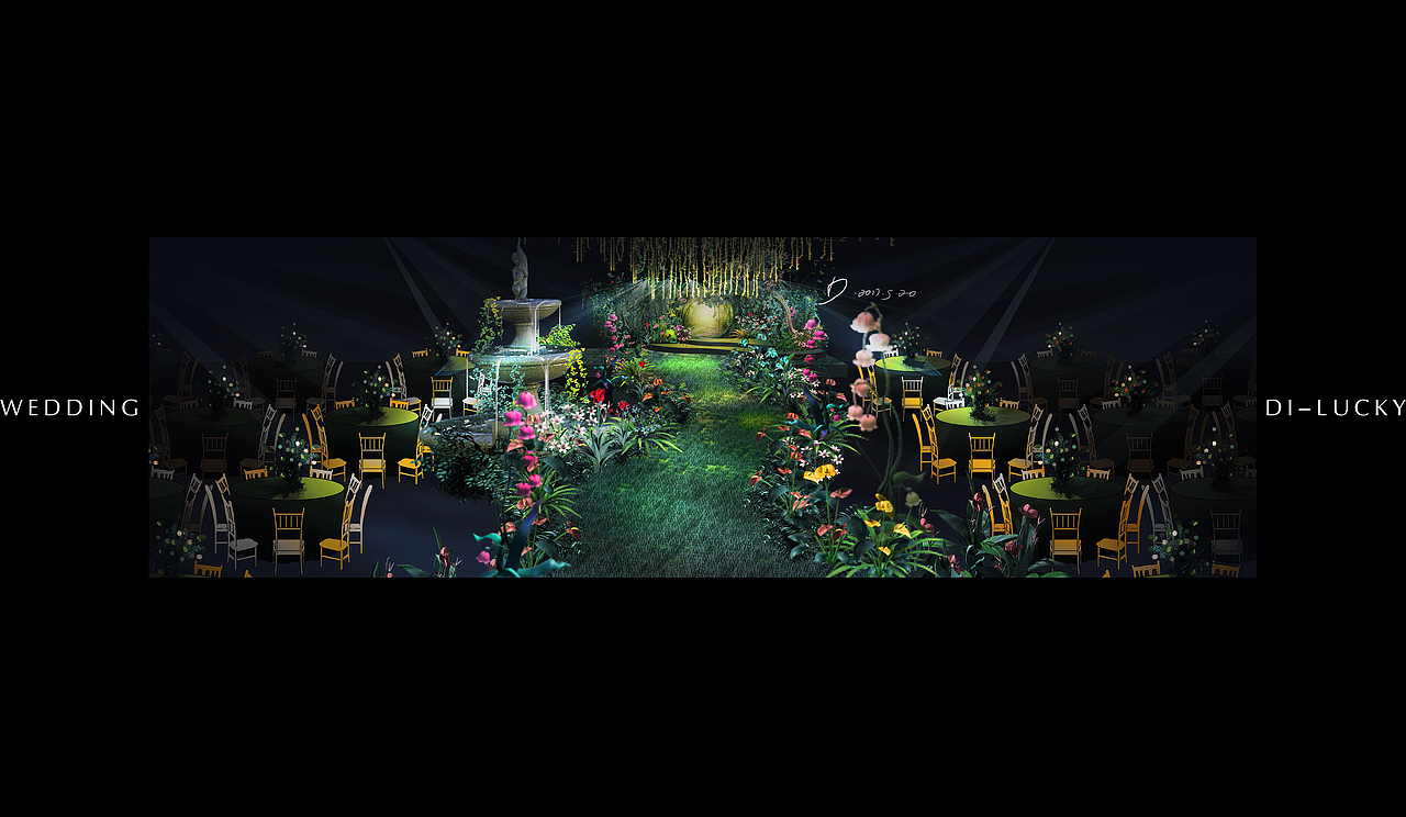 手绘婚宴设计百图