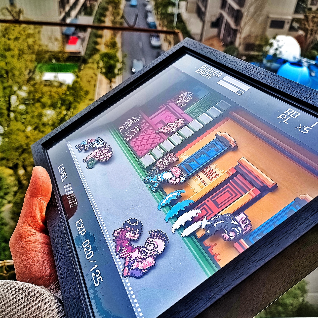 童年玩不起游戏系列之《快打旋风》立体相框