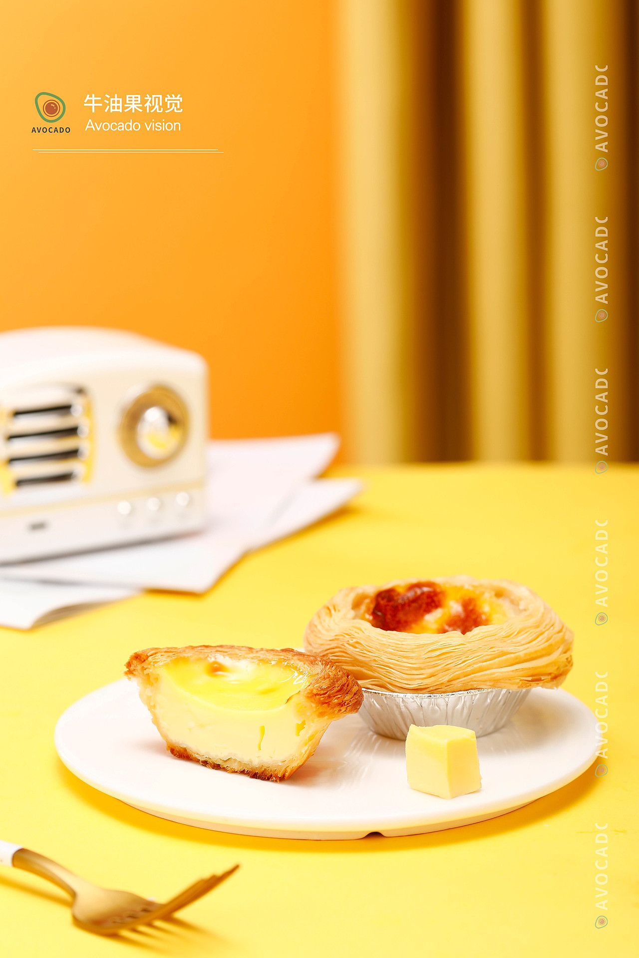 蛋挞🎬（图ZMjY4MzkwNTI0） - 美食摄影 - 站酷设计师牛油果视觉原创素材 - 站酷ZCOOL