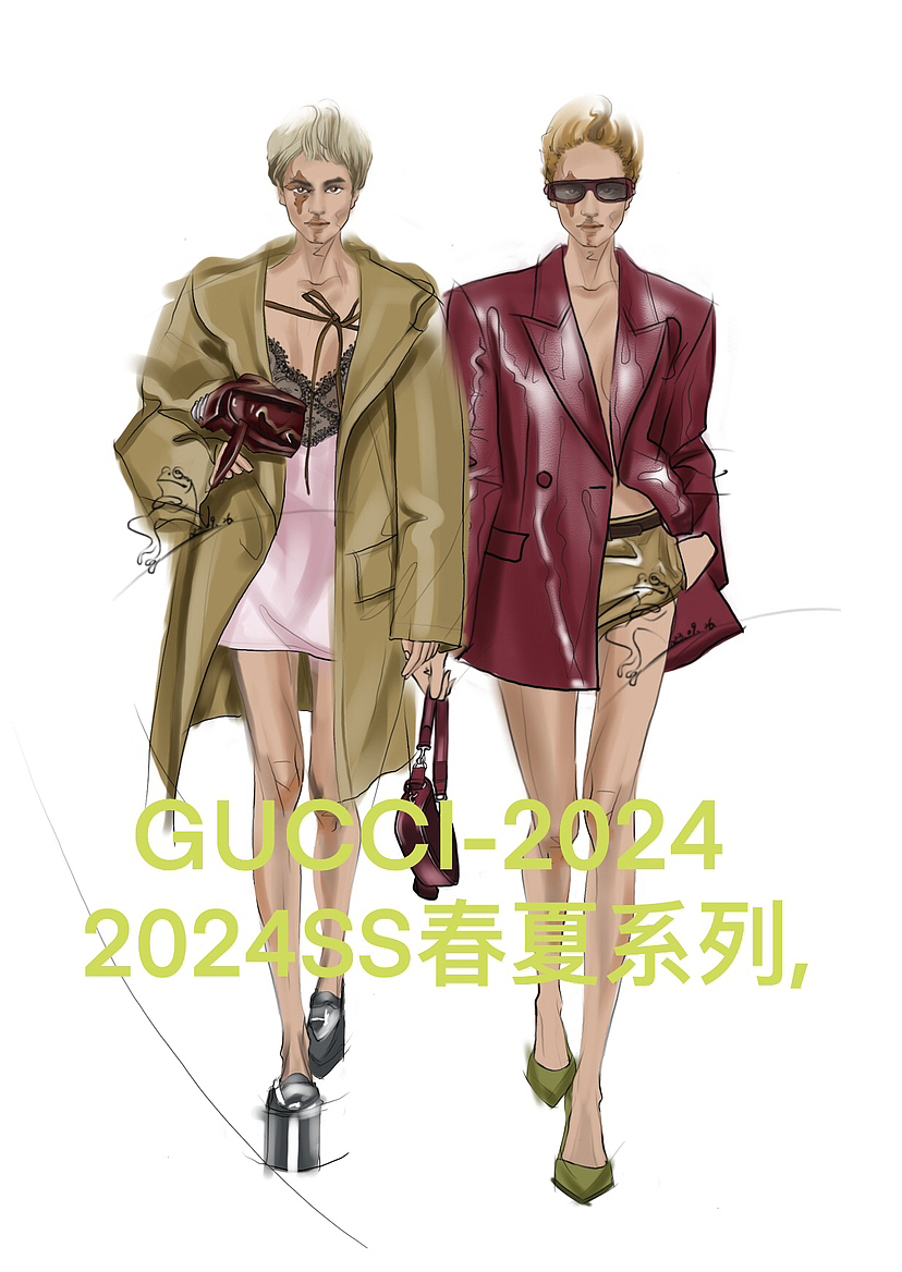 GUCCI2024春夏（图ZMzUyMzcyOTM2） - 休闲/流行服饰 - 站酷设计师箐蛙原创素材 - 站酷ZCOOL