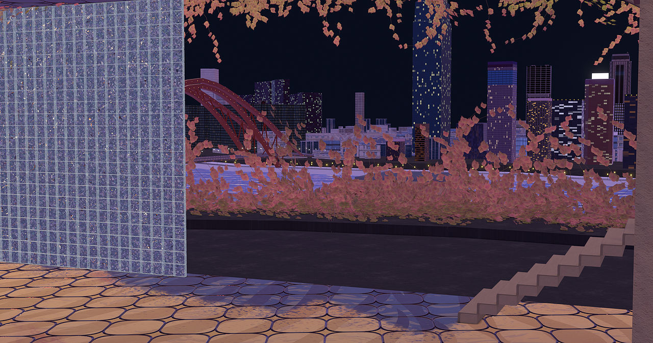 岭南风城市三维建模 blender