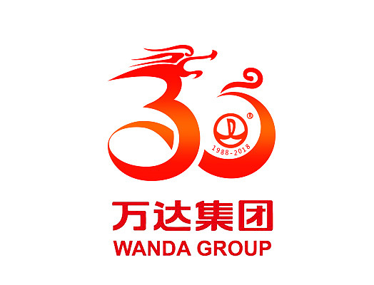 此logo把中国风的龙凤元素融合到了数字30里面,寓意龙凤呈祥的