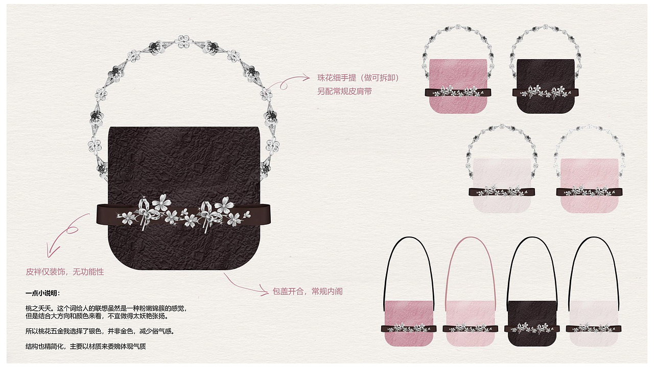 周梦怡女包设计——粉梦仙子国风系列