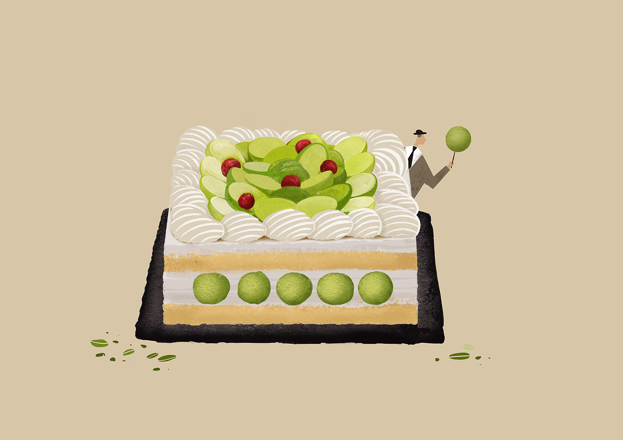 #2019-深圳珞珞蛋糕系列插画#