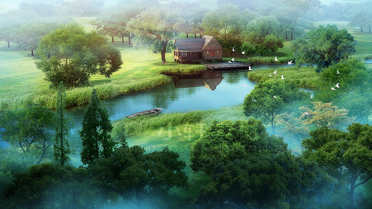 滨水沿河景观
