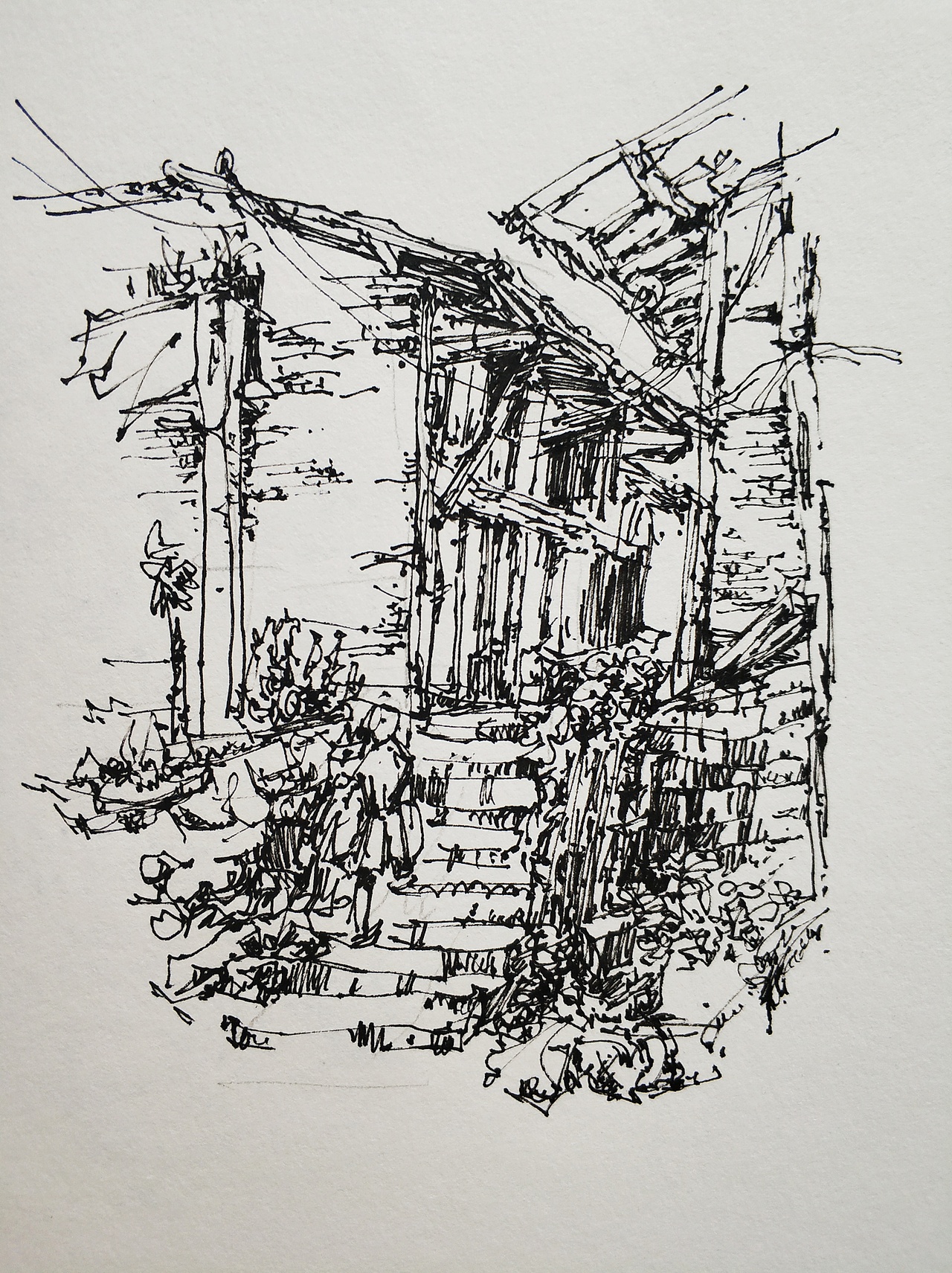 建筑速写（图ZMjAyNDY2MDg4） - 创作习作 - 站酷设计师徐龙光原创素材 - 站酷ZCOOL