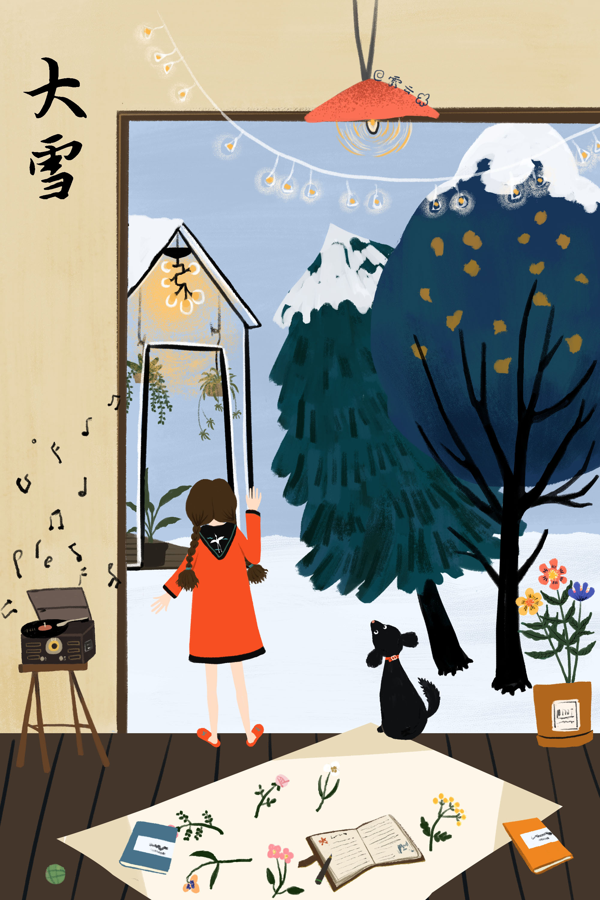 大雪|插画|插画习作|露云 - 原创作品 - 站酷 (zcool)