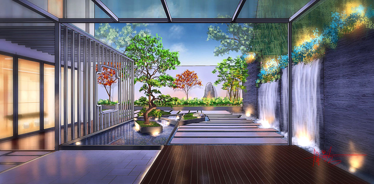 纯粹手绘—建筑景观手绘作品欣赏（图ZMjQwMzgxMjM2） - 建筑设计 - 站酷设计师纯粹手绘原创素材 - 站酷ZCOOL