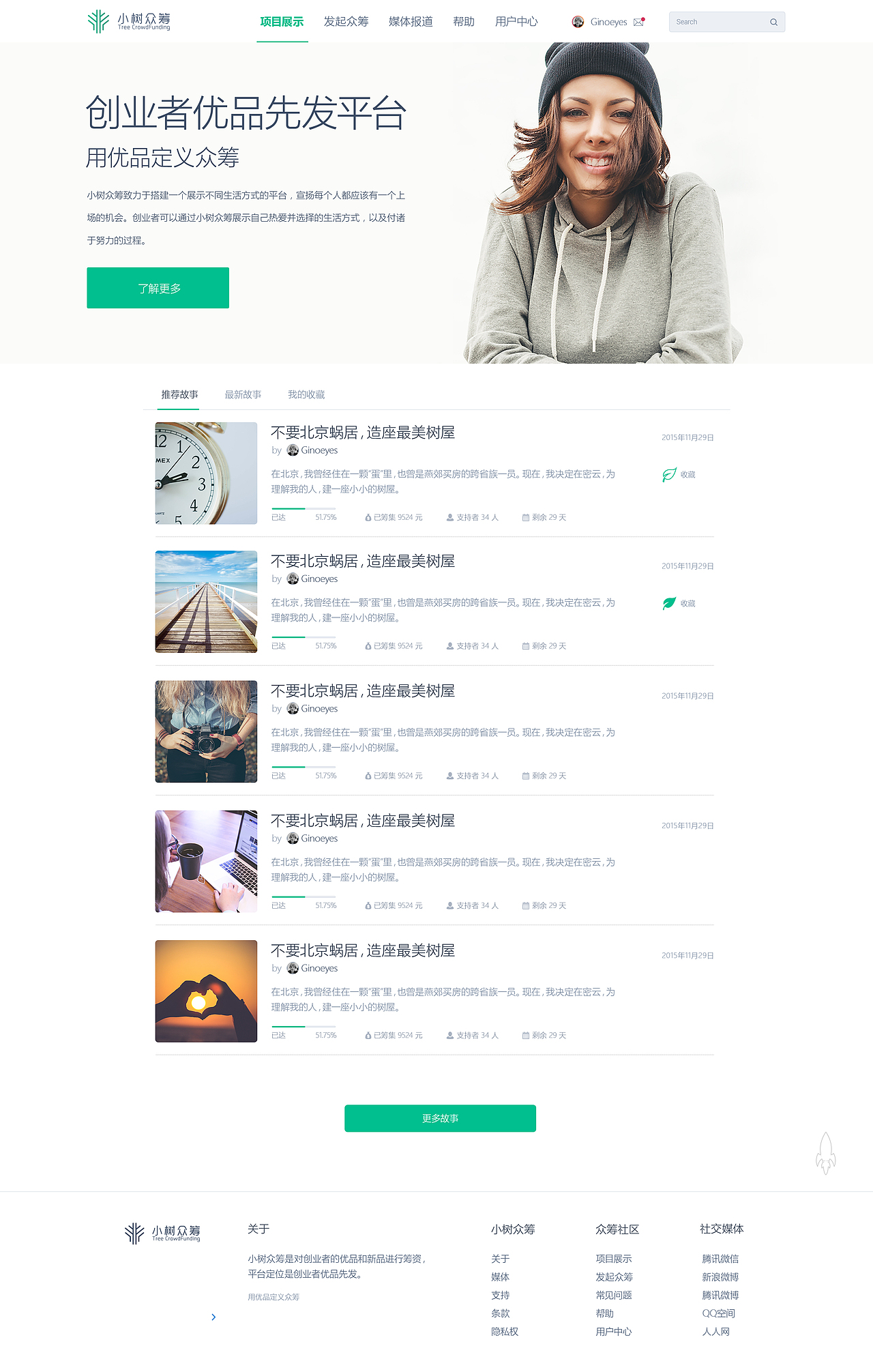 小树众筹（图ZNDI3OTAwNzI=） - 企业官网 - 站酷设计师MR_HON原创素材 - 站酷ZCOOL
