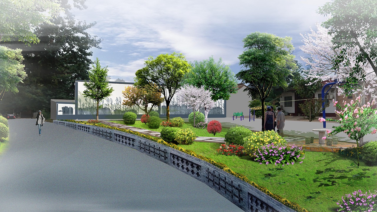 ps园林绿化提升效果图|空间|景观设计|琪子逗 - 原创作品 - 站酷