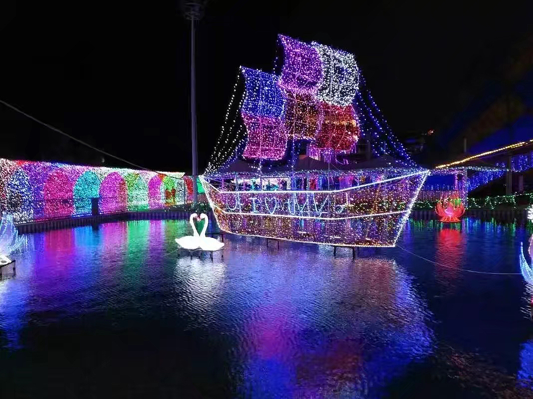 唯美灯光亮化制作出售专业灯光展供应商灯光节造型出租