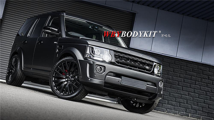 路虎发现4改装kahn凯恩包围中网前后包角led灯保险杠