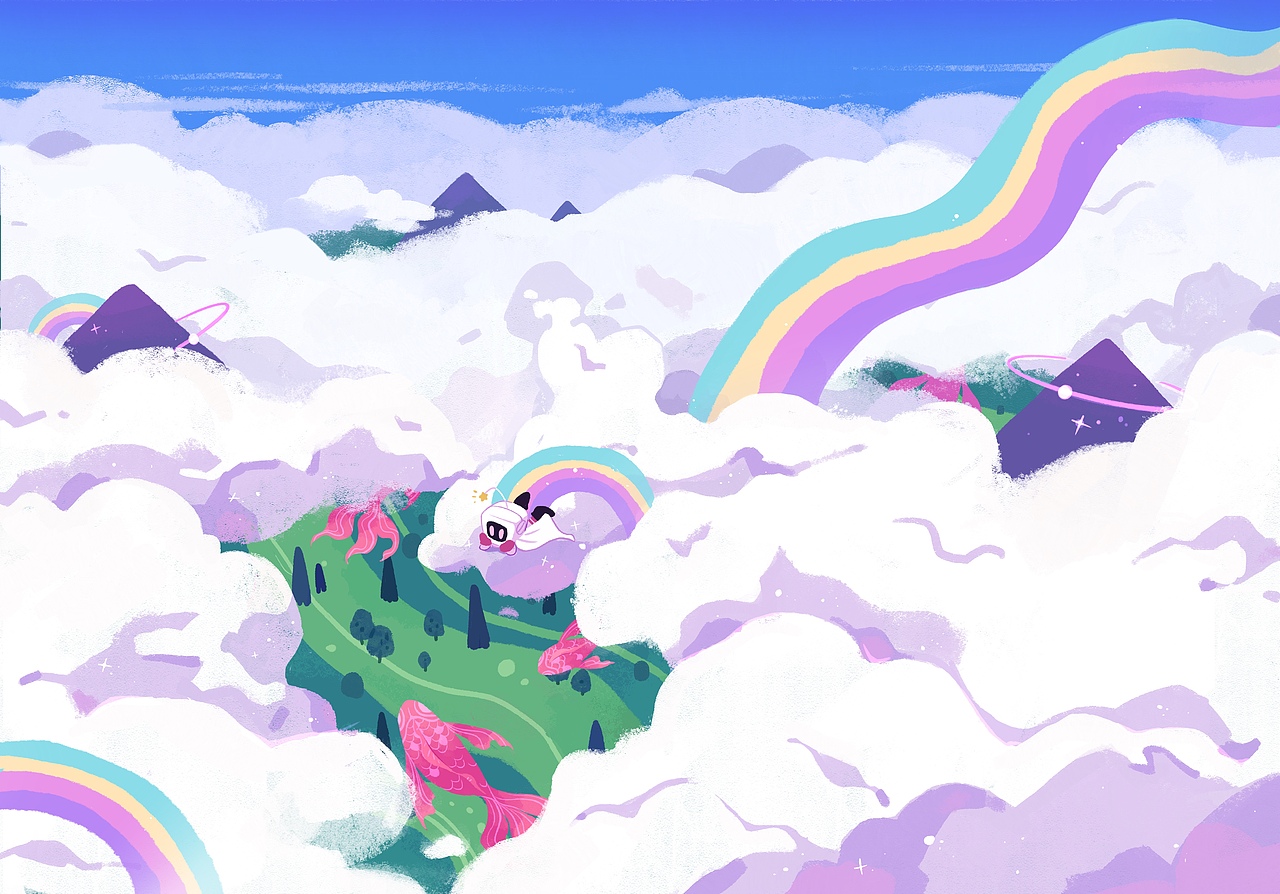 云海（图ZMjE0NzYwNTYw） - 艺术插画 - 站酷设计师锅巴巴巴巴巴巴巴原创素材 - 站酷ZCOOL