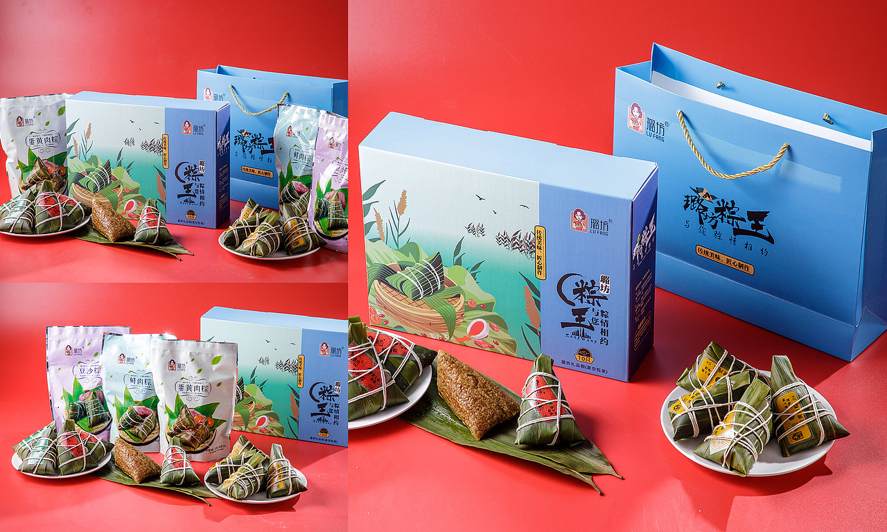 象鸟品牌X上海·璐坊粽王X食品粽子包装设计（图ZMjI3ODMxMjM2） - 包装 - 站酷设计师象鸟品牌设计原创素材 - 站酷ZCOOL