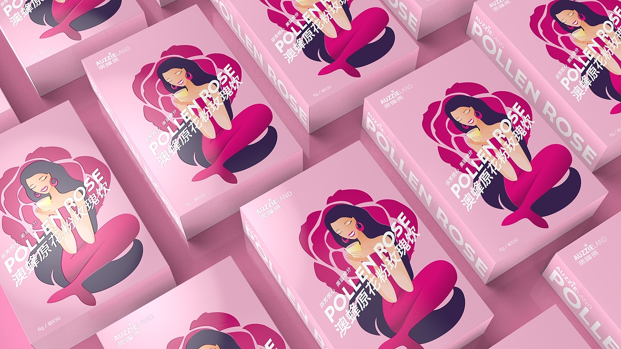 澳蜂原花粉玫瑰饮