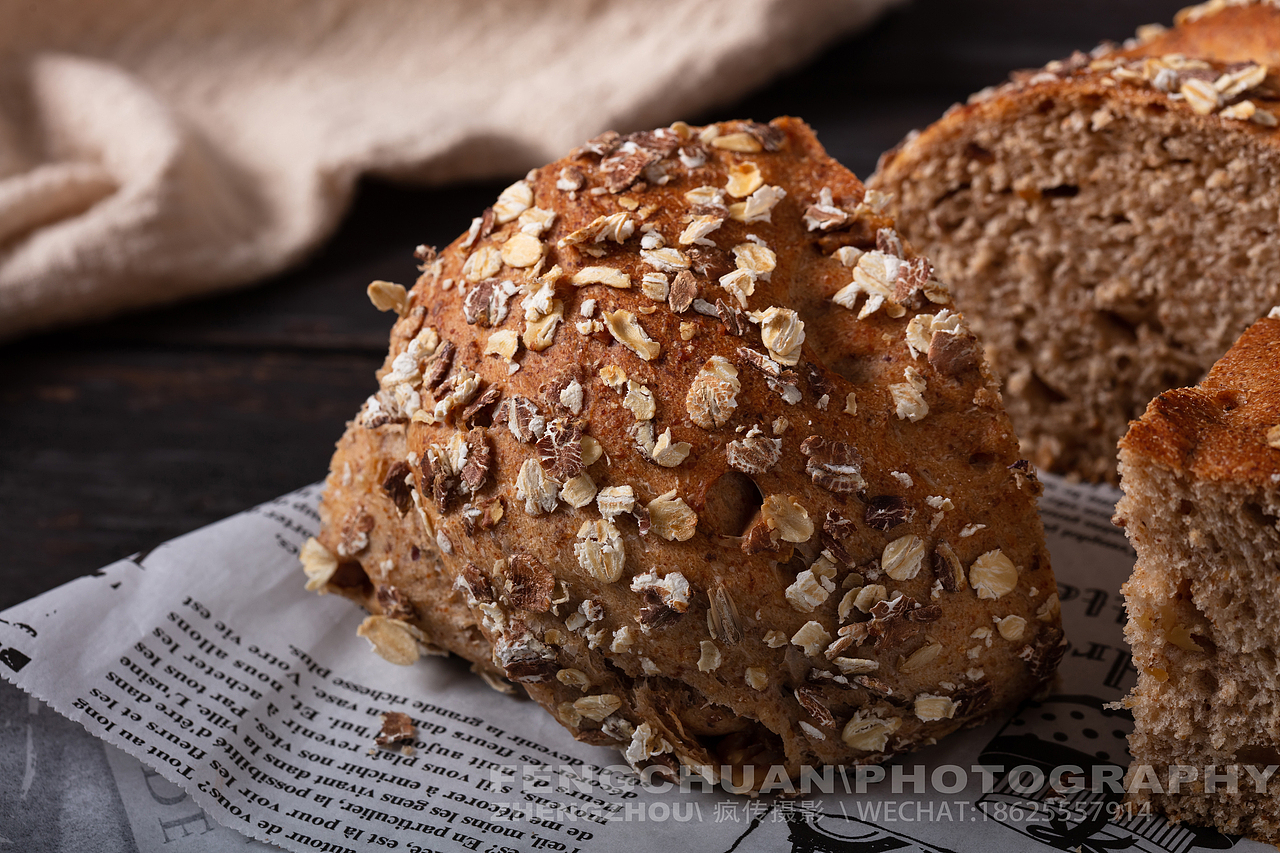 美式面包拍摄拍照摄影 烘培美食摄影服务