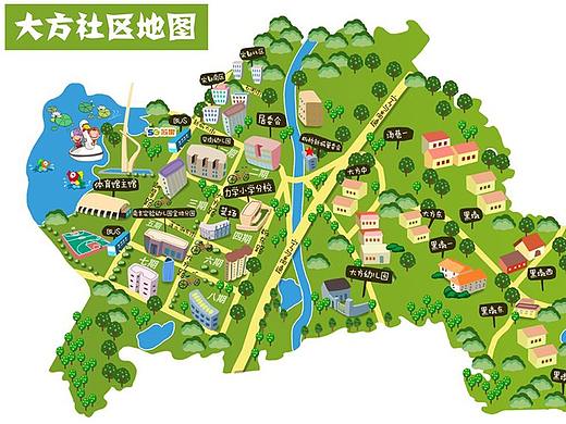大方社区地图