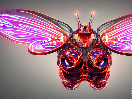 #AI创作实验室#机械蝴蝶